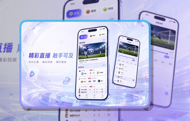 路径式引导 · 赛程比分入口 · 比赛状态一眼看懂界面展示